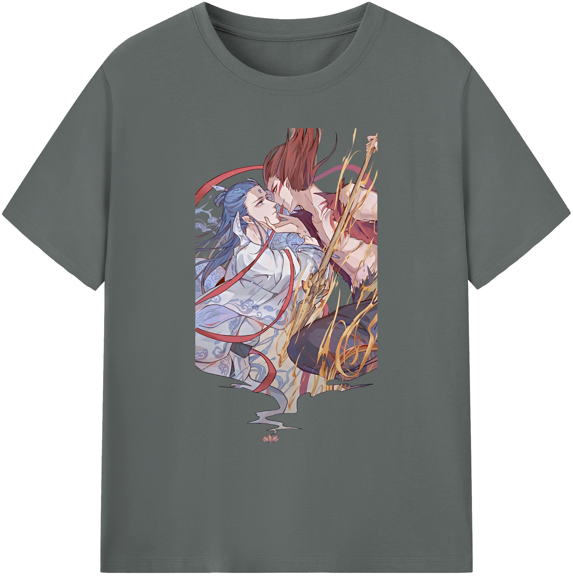 （画像用） Ne Zha 2 ナタ 魔童の大暴れ 綿100％ メンズ半袖Tシャツ｜肌触りやわらか＆通気性